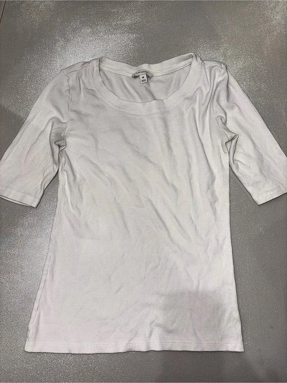 Banana Republic Women's Scoop-Neck 3/4-Sleeve (Elbow-Sleeve) Ribbed Knit Top